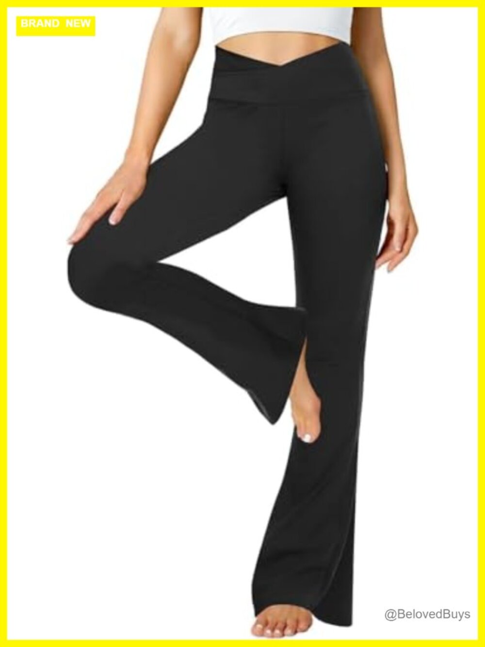 Flare Leggings for Women Wide Leg Bell Bottom Bootcut Yoga Pants High Rise